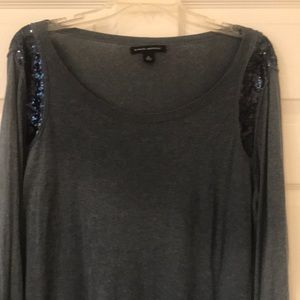 Banana republic sweater with sequined caps